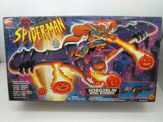 Vintage 1994 Marvel Spider - Man Animated Series Hobgoblin Wing Bomber Toy Biz
