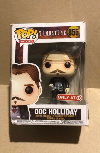 Funko Pop Vinyl 855 Doc Holliday Tombstone Target Exclusive With Cup Read Detail