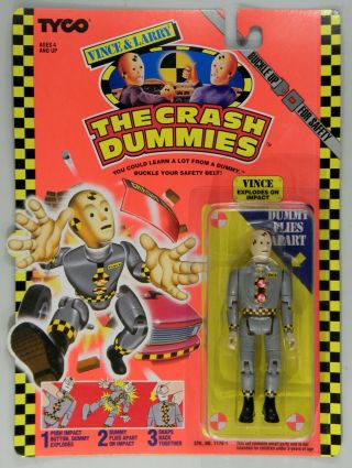 Tyco Toys Vince & Larry The Incredible Crash Test Dummies Vince Moc