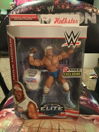 Wwe Mattel Elite Ringside Exclusive Hulk Hogan American Made Figure Damage Box
