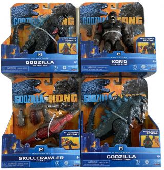 Godzilla Vs King Kong Movie Skullcrawler Monsterverse 4 Toys Playmates 2020