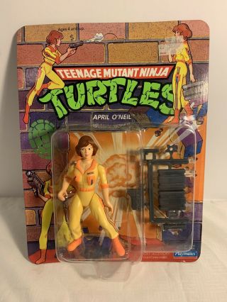 Vintage 1990 Teenage Mutant Ninja Turtles " April O’neil " Figure Playmates - Tmnt