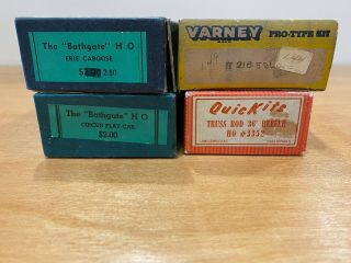 Vintage Bathgate,  Varney And Red Ball Ho Scale Freight Cars Kits