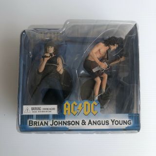 Ac/dc - Angus Young & Brian Johnson Action Figure 2 - Pack Neca (factory)