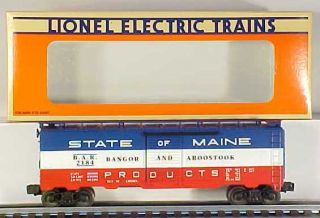 Lionel 6 - 17218 State Of Maine Boxcar Bangor & Aroostook Ln/box