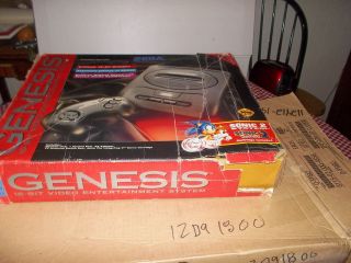 Sega Genesis Sonic System With 4 Games (12091800) Rough Box