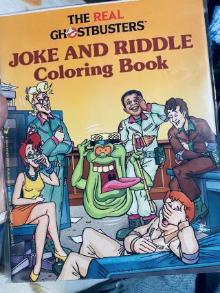 The Real Ghostbusters Joke And Riddle Coloring Book