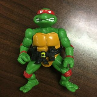 Vintage Tmnt Teenage Mutant Ninja Turtles Raphael With Belt Hard Head 1988