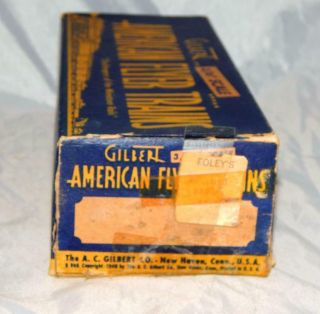 Interesting Foleys Box Only American Flyer 629 Missouri Pacific Stock Car Cattle