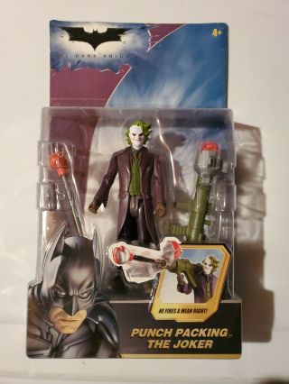 Batman Dark Knight Punch Packing Joker Action Figure Nip Mattel 2007