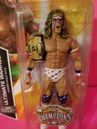 WWE Mattel Basic Ultimate Warrior Champions Kmart Exclusive Winged eagle title 2