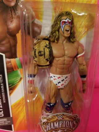 WWE Mattel Basic Ultimate Warrior Champions Kmart Exclusive Winged eagle title 3