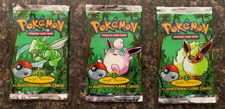 Pokemon Jungle Booster Pack 1st Edition Empty