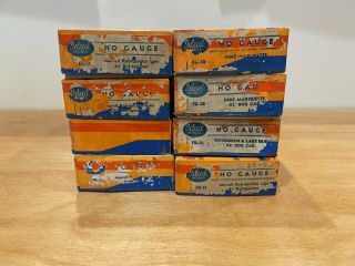 Vintage Ideal Ho Scale Freight Cars Kits,  Orange Boxes