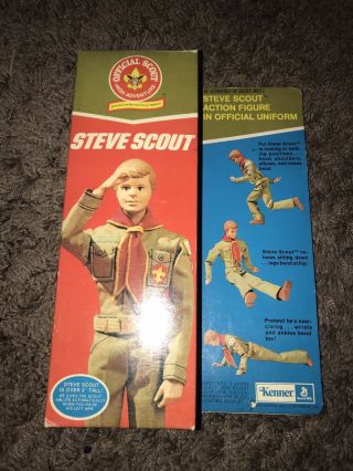 Vintage 1974 Kenner General Mills Steve Scout Action Figure Boy Scout Nib Nos
