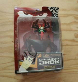 Samurai Jack Spin Attack Aku Red Card 2001 Nib Rare Cartoon Network