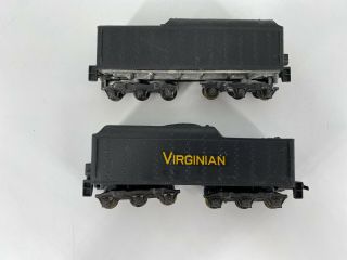 Ho Scale 1:87 Vintage 2 Mantua Steam Locomotive Tenders 1 Virginia