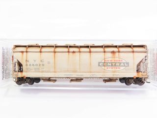N Micro - Trains Mtl 09300030 Nyc York Central Covered Hopper 886029 Weathered