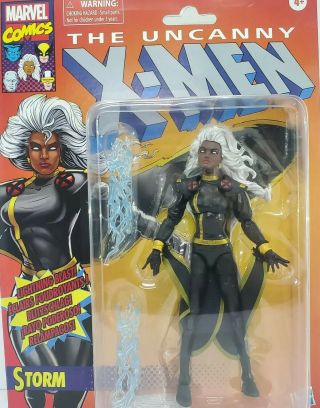 Marvel Legends Retro Vintage Uncanny X - Men Storm Action Figure Black Suit