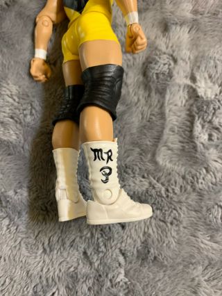 Rare Curt Hennig Mr.  Perfect WWE Wrestling Action Figure 2011 Yellow Mattel 3