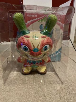 Kidrobot Imperial Lotus Dragon Tan Dunny By Scott Tolleson 8 - Inch Vinyl Figure