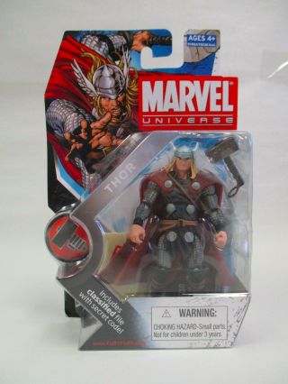2009 Moc Hasbro Marvel Universe 3 3/4 " Thor Action Figure Series 2 012