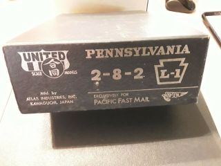 Box Only Vintage United Pennsylvania 2 - 8 - 2 L - 1 Box Only