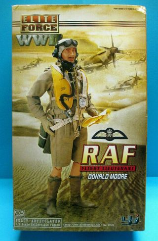 Bbi 21121 Elite Force 1/6 Wwii Raf Flight Lieutenant 12 " 2002 Action Figure Mib
