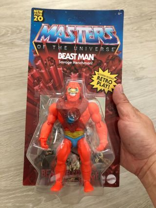 2020 Masters Of The Universe Origins Walmart Unpunched Beast Man In Hand