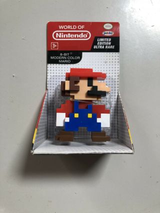 Limited Edition Ultra Rare 2.  5 " World Of Nintendo 8 - Bit Modern Color Mario