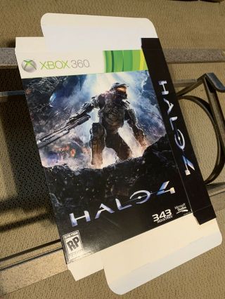 Rare Halo 4 Master Chief Big Box Standee Game Store Counter Display Xbox Poster