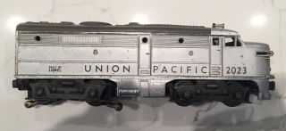 Lionel No.  2023 Union Pacific Alco Diesel Dummy Locomotive Silver/gray