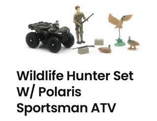 - Ray Polaris Wildlife Hunter 9 Pc Play Set Ducks Guns Atv 4 Wheeler Toys