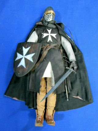 (g) Aci - 23 1:6 Medieval Knight Hospitaller Crusader 12 - Inch Action Figure W/ Box