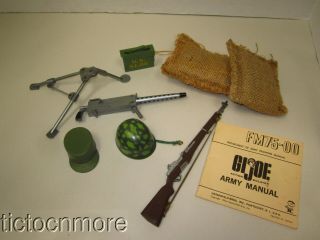 Vintage Gi Joe Action Soldier Machine Gun Emplacement 5931 Sears Exclusive