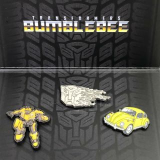 Bumblebee Transformers Boombox 3 Pin Set Loot Crate Exclusive Autobot
