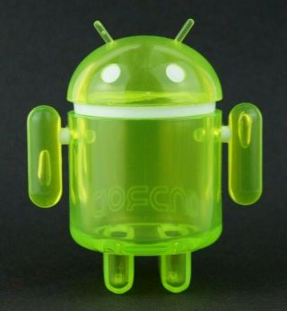 Android 3 " Mini Series Rainbow Clear Green Andrew Bell Google Kidrobot Art