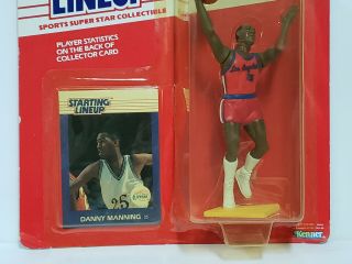 DANNY MANNING - Starting Lineup SLU 1988 NBA Rookie Figure & Card L.  A.  Clippers 2