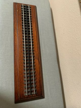 O Scale Train Display Track With Solid Wood Base Approx.  21.  5 "