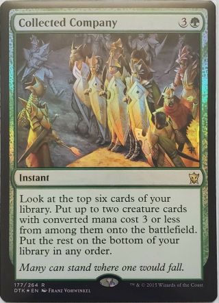 Collected Company - Foil 177/264 Near Mtg Dragons Of Tarkir Dtk