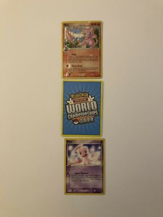 VERY RARE Mew Pokémon Cards (world championship 2008) 2