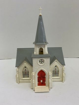 Vintage Ho Scale Cathedral Church Building Bell Tower Model Train Assembled