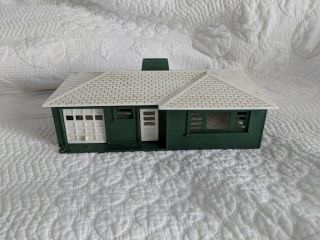Vintage O Scale Bachmann Plasticville Ranch House 1603 100 3 Green & White
