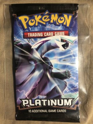 Pokémon Platinum Base Set Booster Pack: Unweighed - Dialga Art - 10 Cards