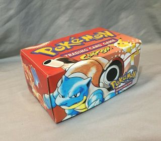 Vintage Pokemon Wotc Card Box 1999 / Charizard,  Venusaur,  Blastoise,  Pikachu