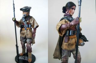 Sideshow Collectibles Carrie Fisher Princess Leia Boushh Custom 1:6 Scale Figure