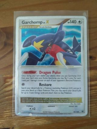 Garchomp Lv.  X Lvx 97/100 Ultra Rare Majestic Dawn - Mp - Pokemon Card