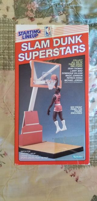 Rare 1989 Kenner Starting Lineup Slam Dunk Superstars Michael Jordan Looks Great