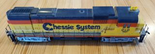Mantua Tyco Ho Scale Chessie C&o 4301 Diesel Locomotive Train Engine