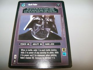 Star Wars Ccg Bb Premiere Limited Darth Vader Pack Fresh Swccg